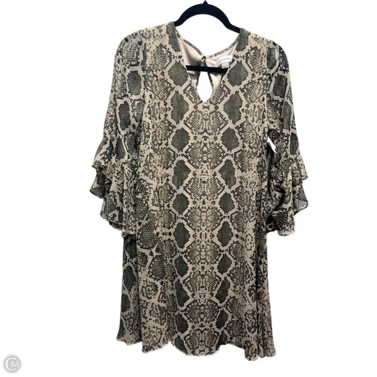 Dress Work By Calvin Klein In Snakeskin Print, Size: 6