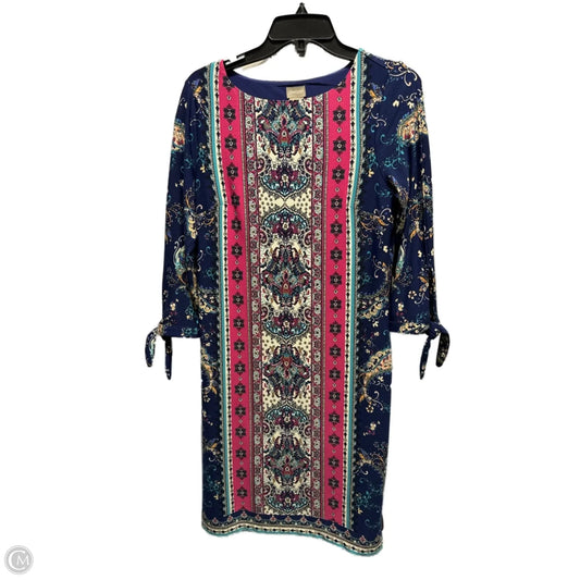 Dress Work By Chicos In Blue & Pink, Size: S