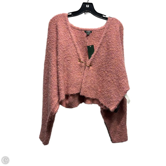 Sweater Cardigan By Wild Fable In Pink, Size: Xl