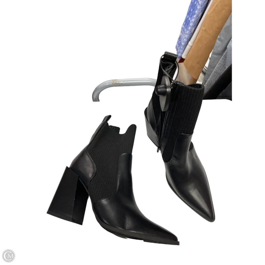 Boots Ankle Heels By Clothes Mentor In Black, Size: 8