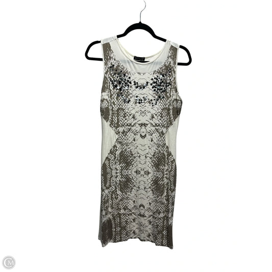 Dress Casual Short By Venus In Cream & White, Size: M