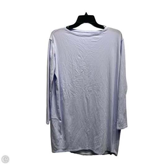 Athletic Top Long Sleeve Collar By Lululemon In Purple, Size: M