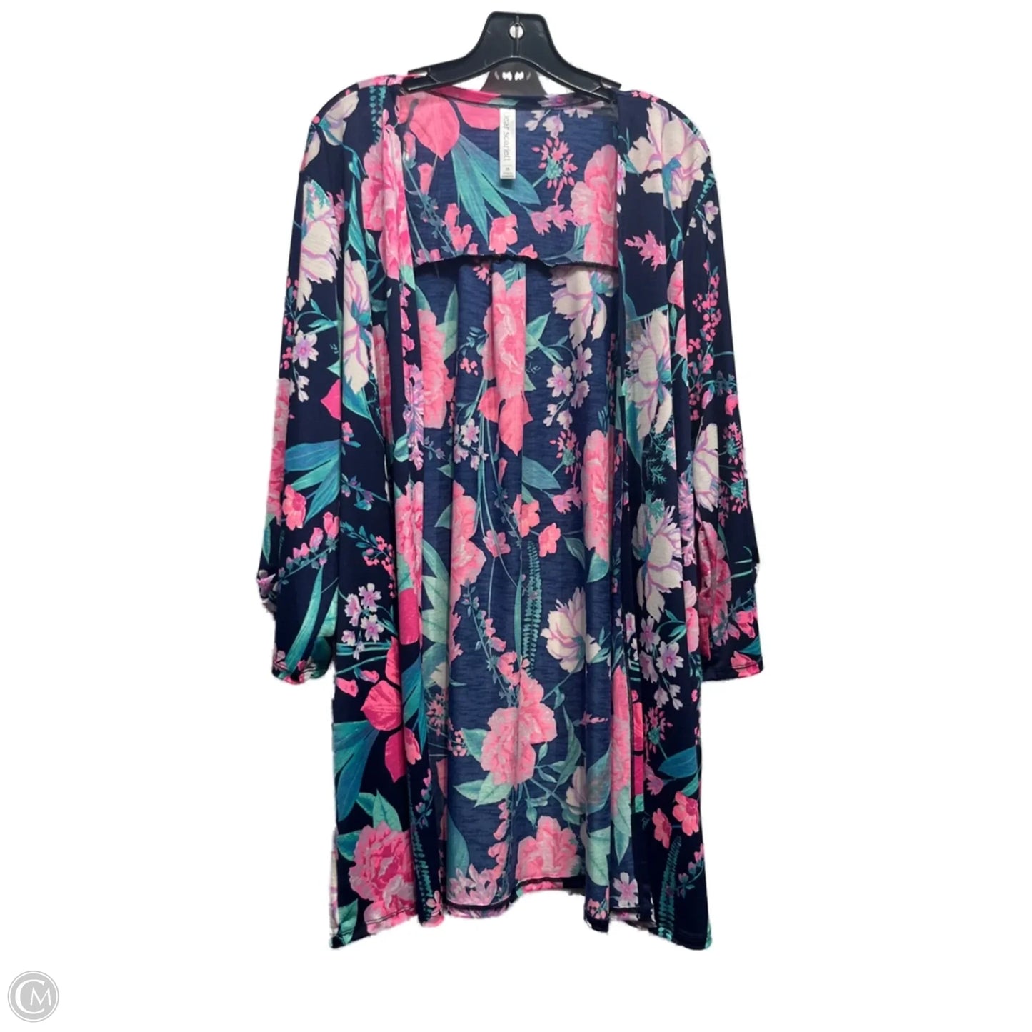 Tunic Short Sleeve By dear scarlett In Blue & Pink, Size: 3x