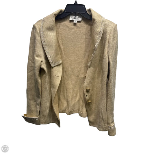 Jacket Designer By St John Collection In Cream, Size: 8