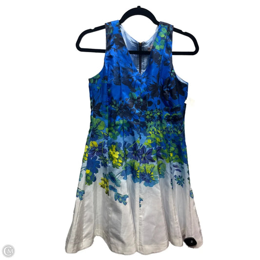 Dress Work By Dressbarn In Blue & Green, Size: 6