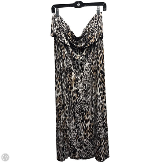 Skirt Maxi By Calvin Klein In Black & Tan, Size: Xl