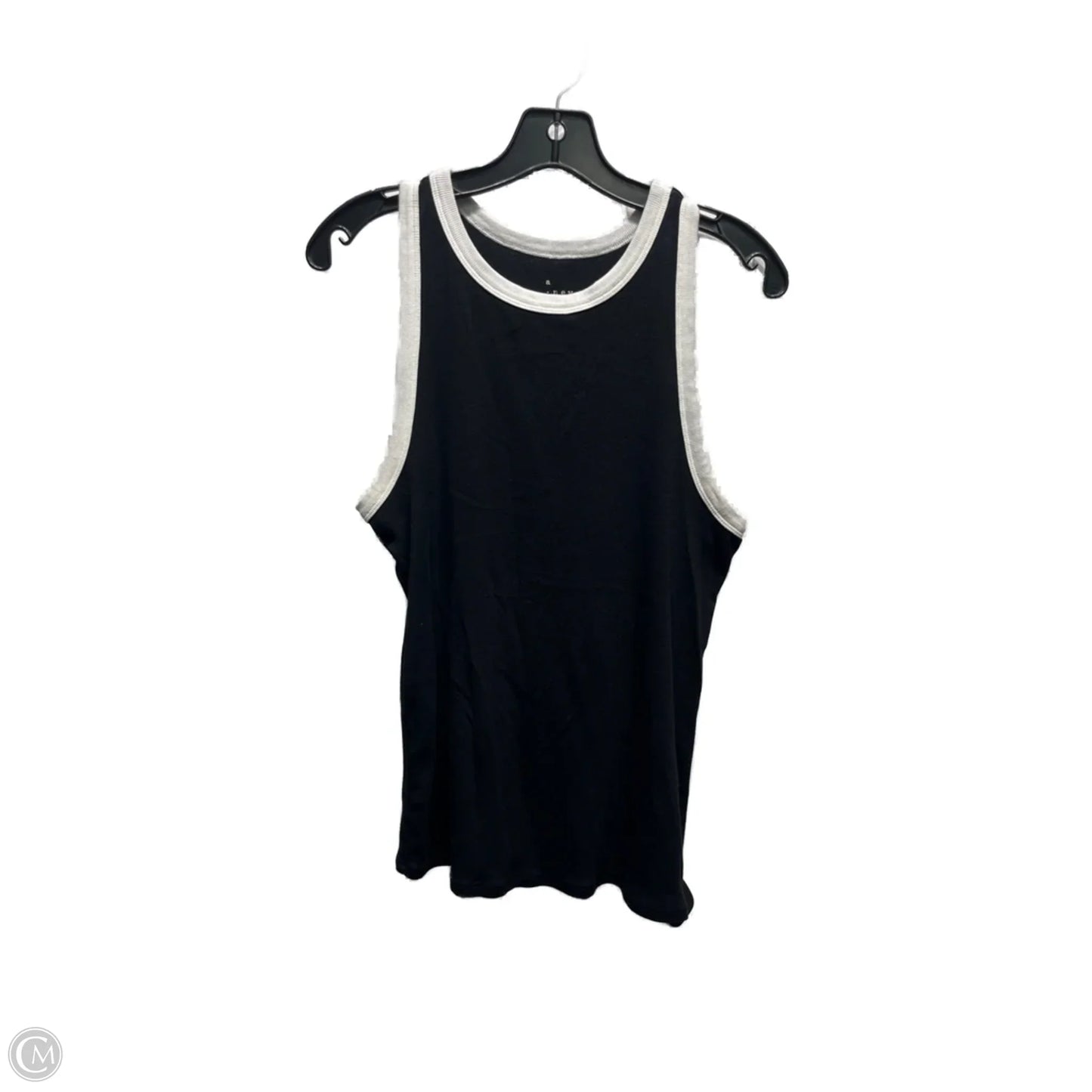 Top Sleeveless Basic By A New Day In Black & White, Size: Xl
