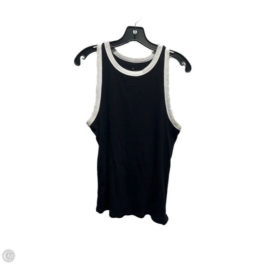 Top Sleeveless Basic By A New Day In Black & White, Size: Xl