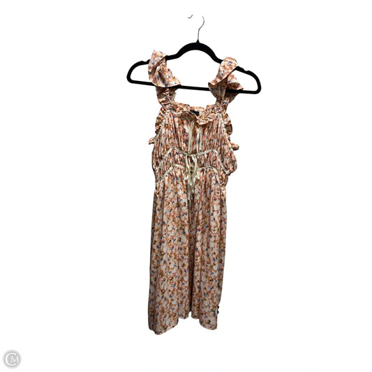 Dress Casual Short By EVER AFTER In Blue & Orange, Size: M