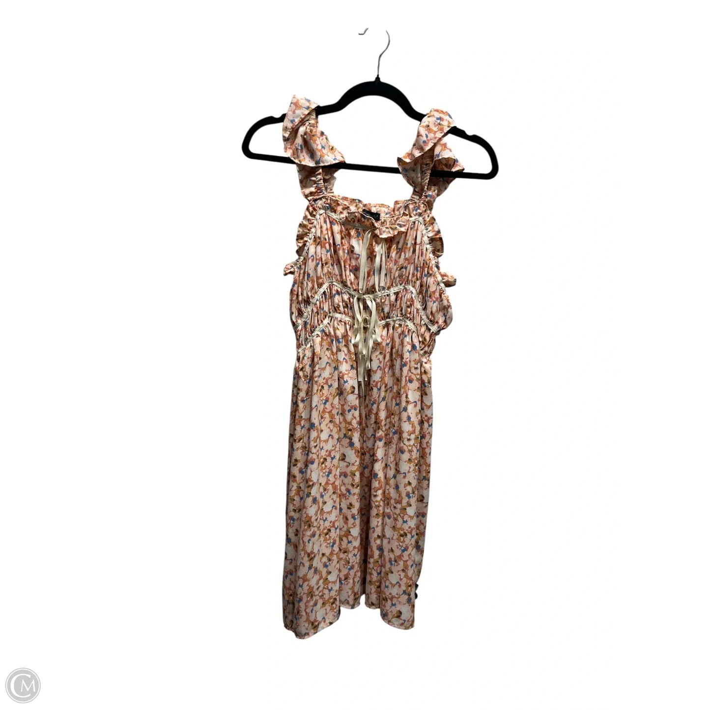 Dress Casual Short By EVER AFTER In Blue & Orange, Size: M