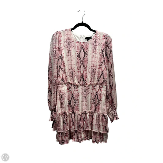 Dress Work By Aqua In Pink & White, Size: M