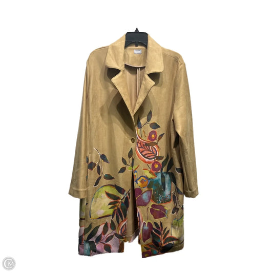 Jacket Other By Chicos In Orange & Tan, Size: 2x
