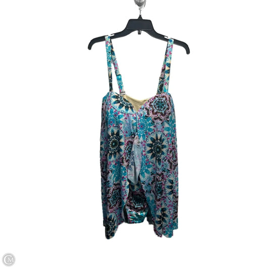 Swimsuit By KIM GRAVEL In Blue & Purple, Size: 18