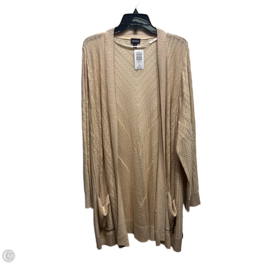 Sweater Short Sleeve By Torrid In Tan, Size: 2x
