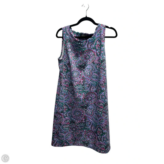 Dress Casual Short By Talbots In Green & Purple, Size: M