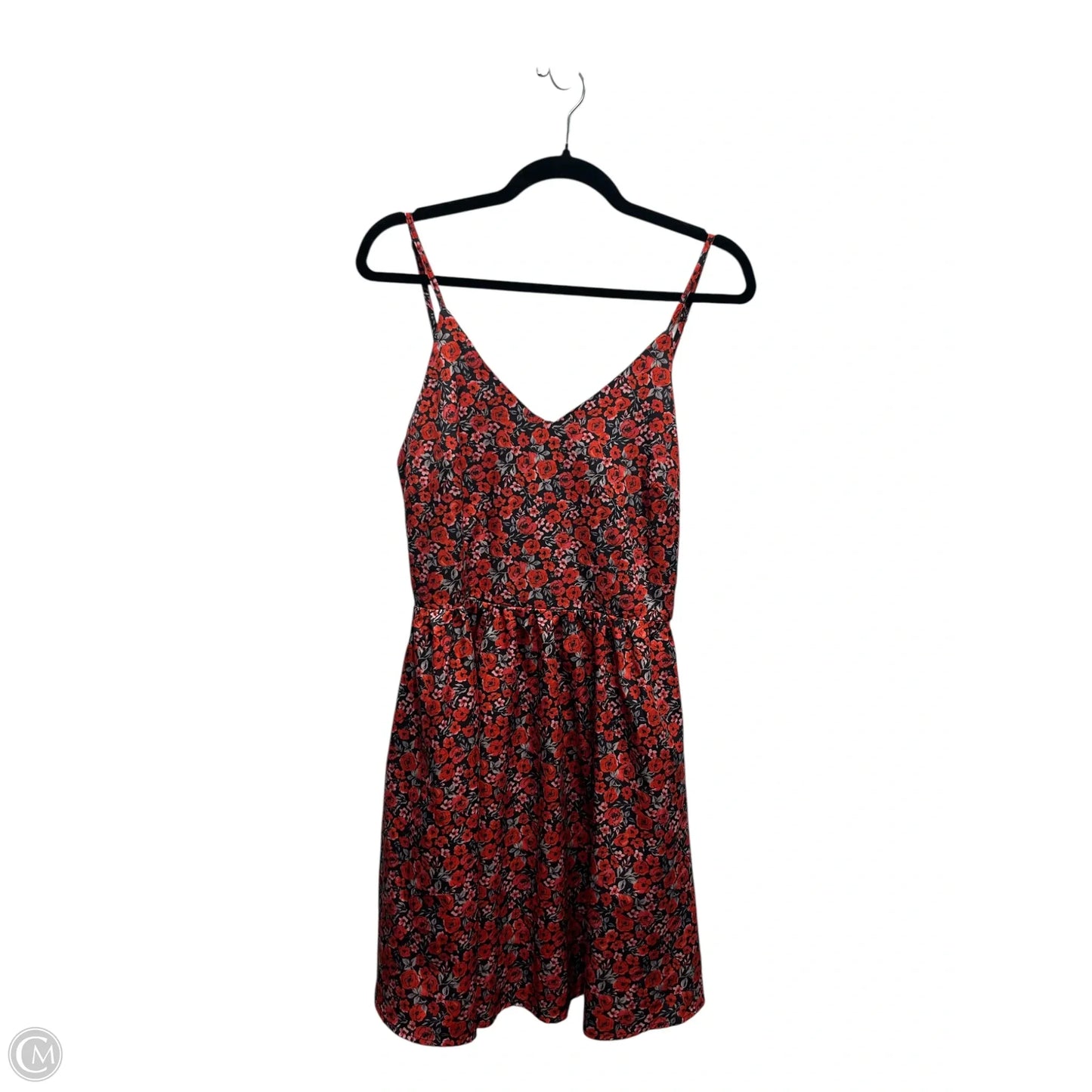 Dress Casual Short By Clothes Mentor In Black & Red, Size: M
