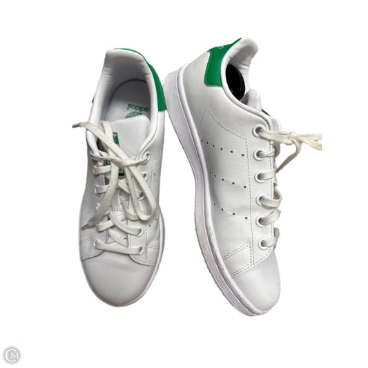 Shoes Sneakers By Adidas In Green & White, Size: 5