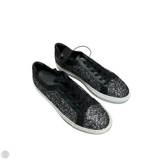 Shoes Sneakers By m gemi In Black & Silver, Size: 9.5