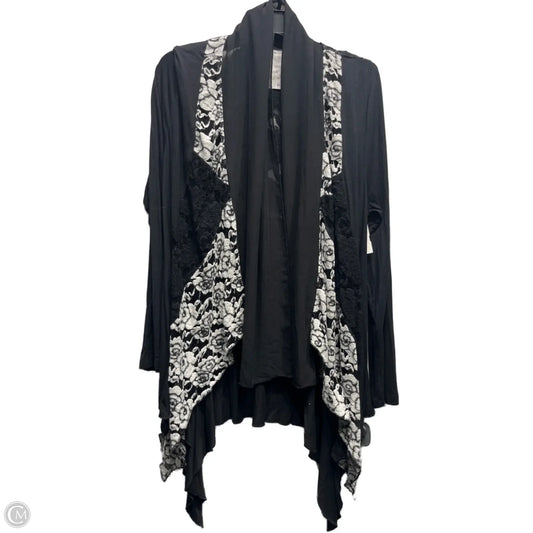 Cardigan By flew de lis In Black & White, Size: Xl