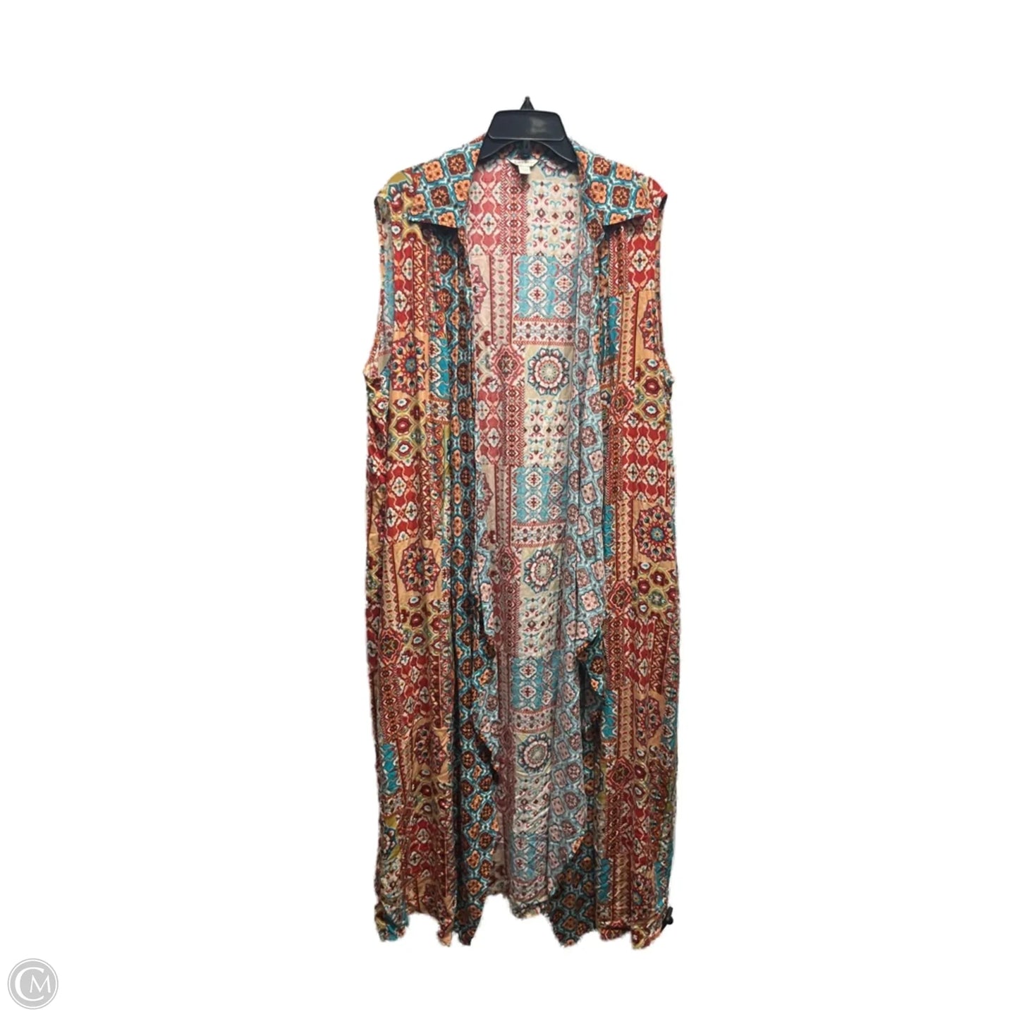 Vest Other By Cato In Brown & Red, Size: 18