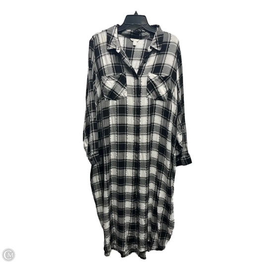 Dress Casual Midi By Cato In Black & White, Size: 18