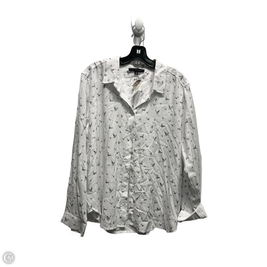 Top Long Sleeve By Jane And Delancey In Black & White, Size: Xl