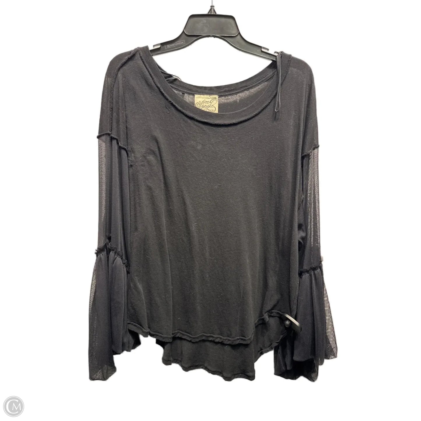 Top Long Sleeve By Free People In Black, Size: S