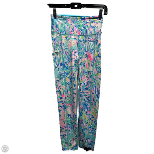 Pants Designer By Lilly Pulitzer In Blue & Pink, Size: Xxs