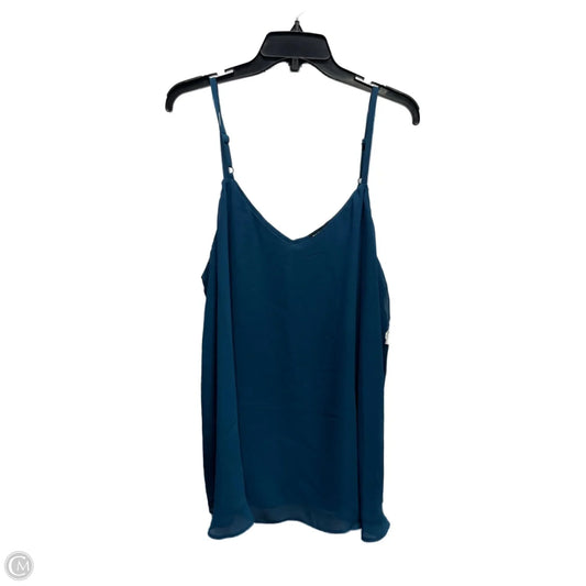 Top Sleeveless By Torrid In Teal, Size: 2x