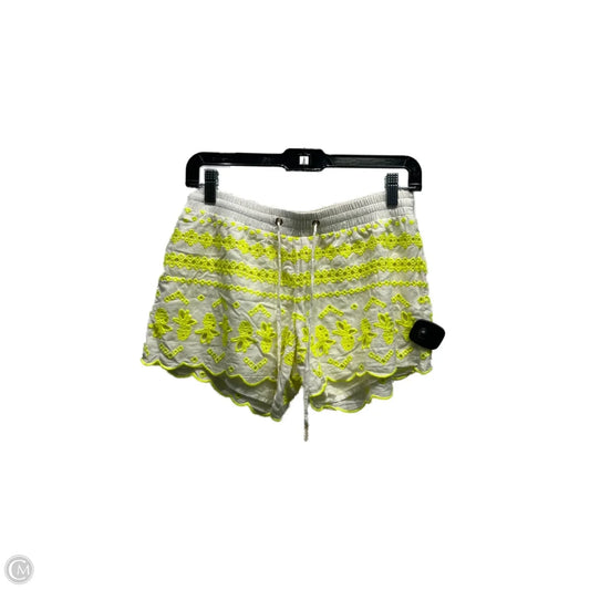 Shorts Designer By Lilly Pulitzer In White & Yellow, Size: Xs