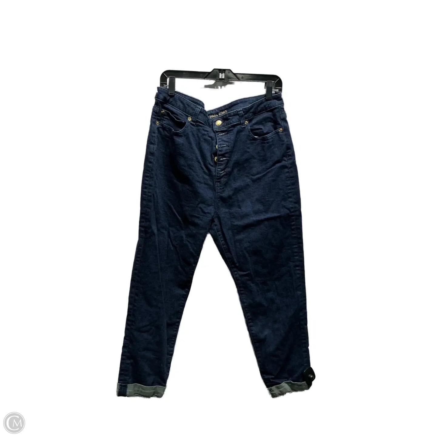 Jeans Cropped By Michael By Michael Kors In Blue Denim, Size: 14