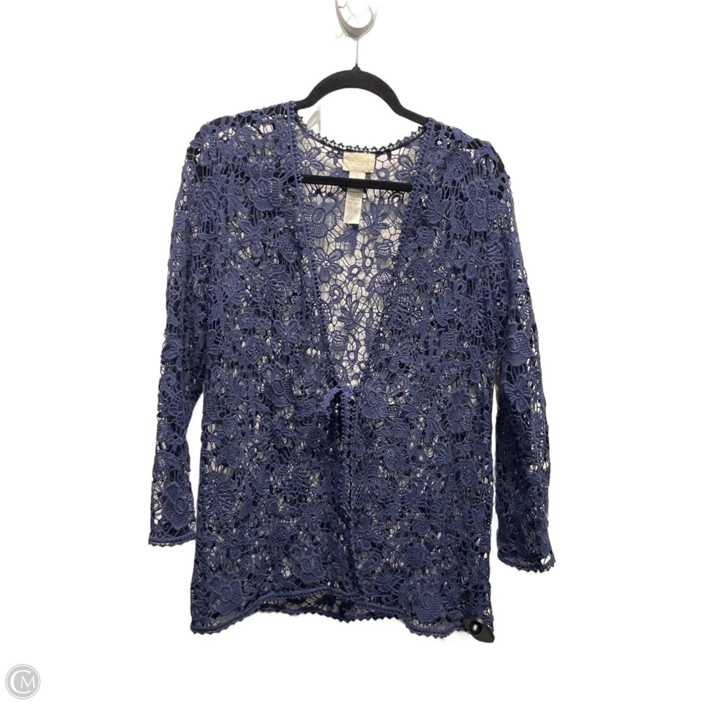 Cardigan By Chicos In Navy, Size: M