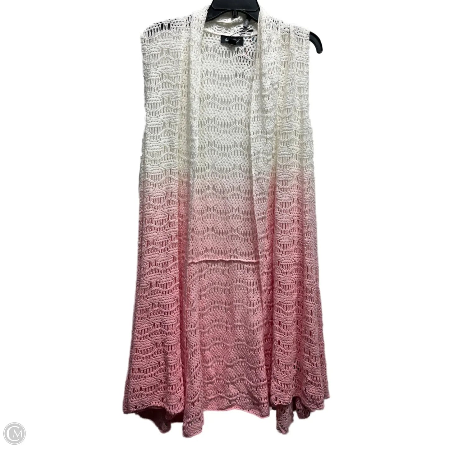 Vest Other By Charlie Paige In Pink & White, Size: Xl