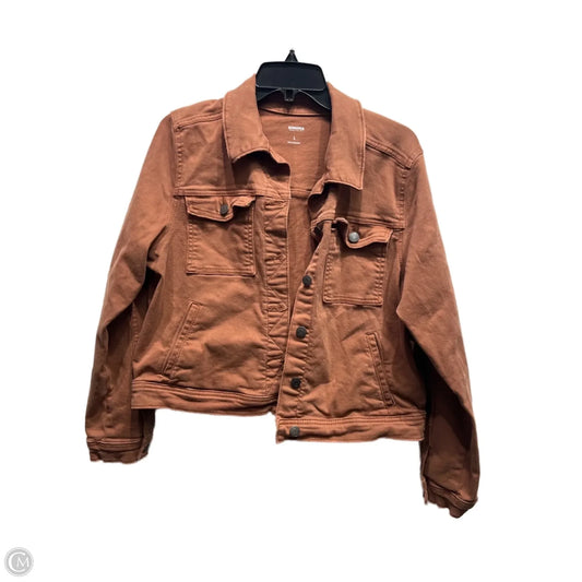 Jacket Denim By Sonoma In Brown, Size: L