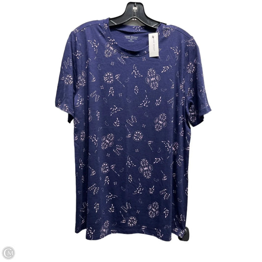 Top Short Sleeve Basic By Lane Bryant In Blue & Purple, Size: L