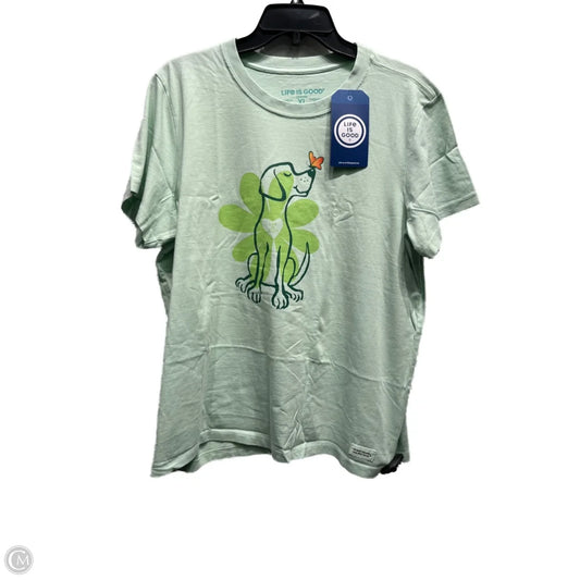 Top Short Sleeve Basic By Life Is Good In Green, Size: Xl