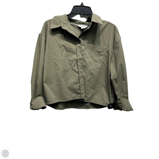 Top Long Sleeve By Athleta In Green, Size: M