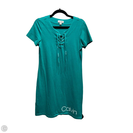 Dress Casual Short By Calvin Klein In Green, Size: S