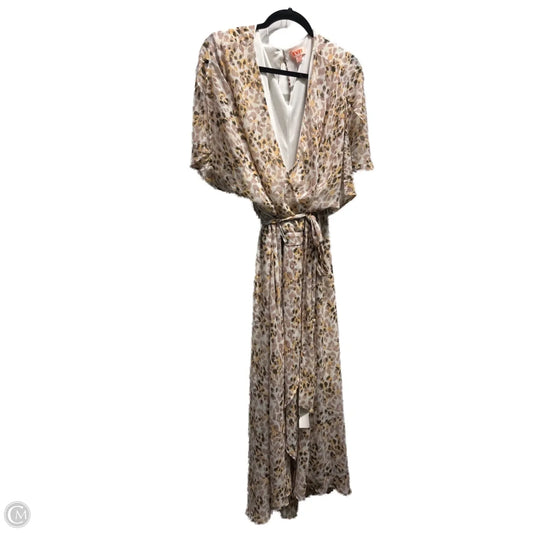 Dress Casual Midi By Evri In Tan & White, Size: 4x