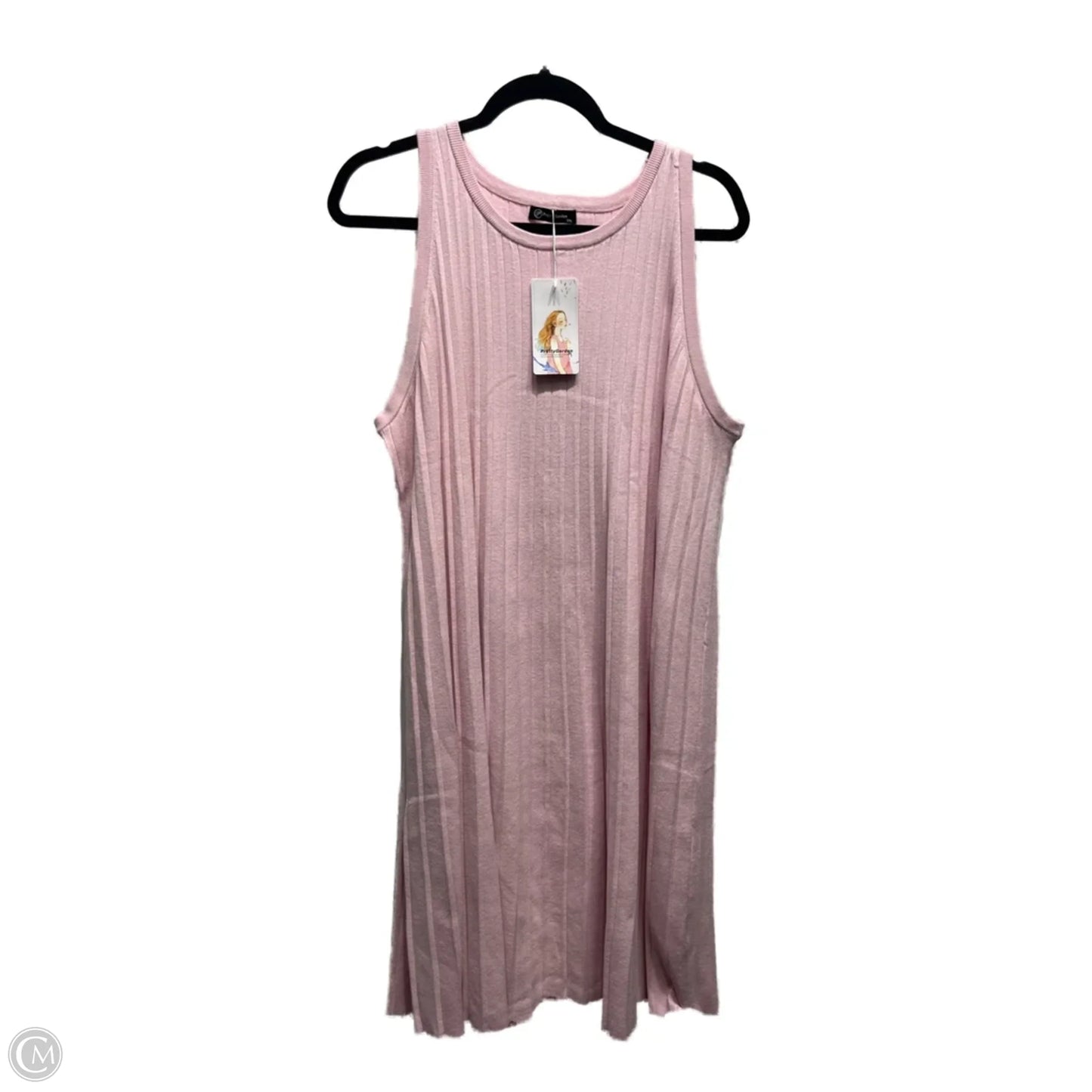 Dress Work By Prettygarden In Mauve, Size: Xxl