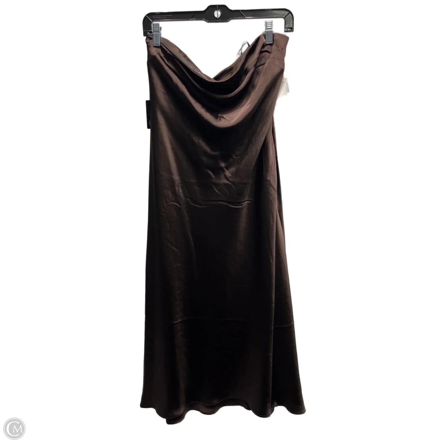 Dress Party Midi By Express In Brown, Size: M