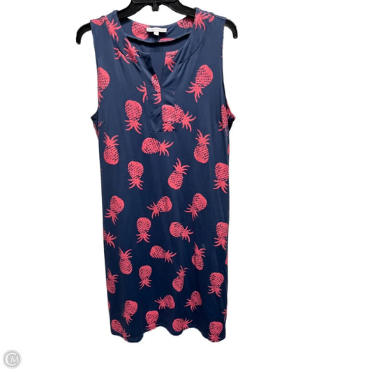 Dress Casual Short By Clothes Mentor In Blue & Pink, Size: 1x