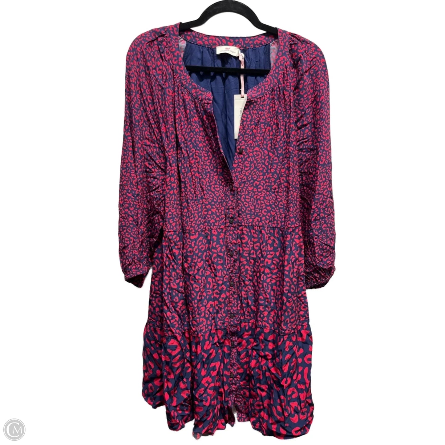 Dress Work By Vineyard Vines In Blue & Red, Size: Xxl