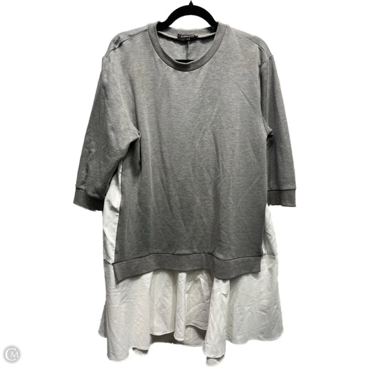 Dress Work By cq by co  In Grey & White, Size: L