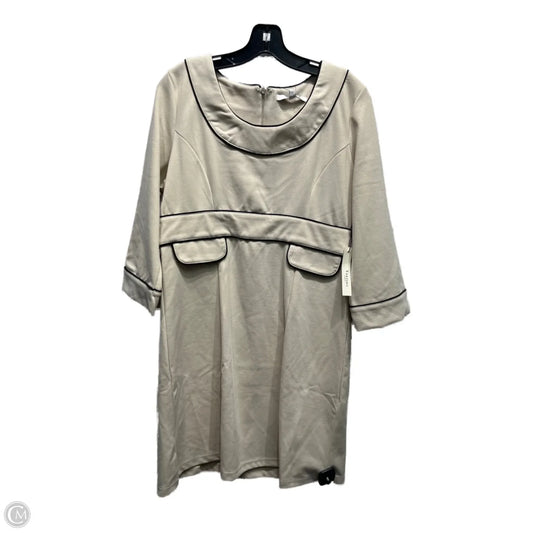 Dress Work By Vertigo In Tan, Size: L