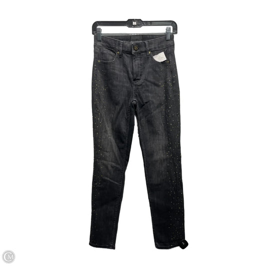 Jeans Skinny By White House Black Market In Black Denim, Size: 0