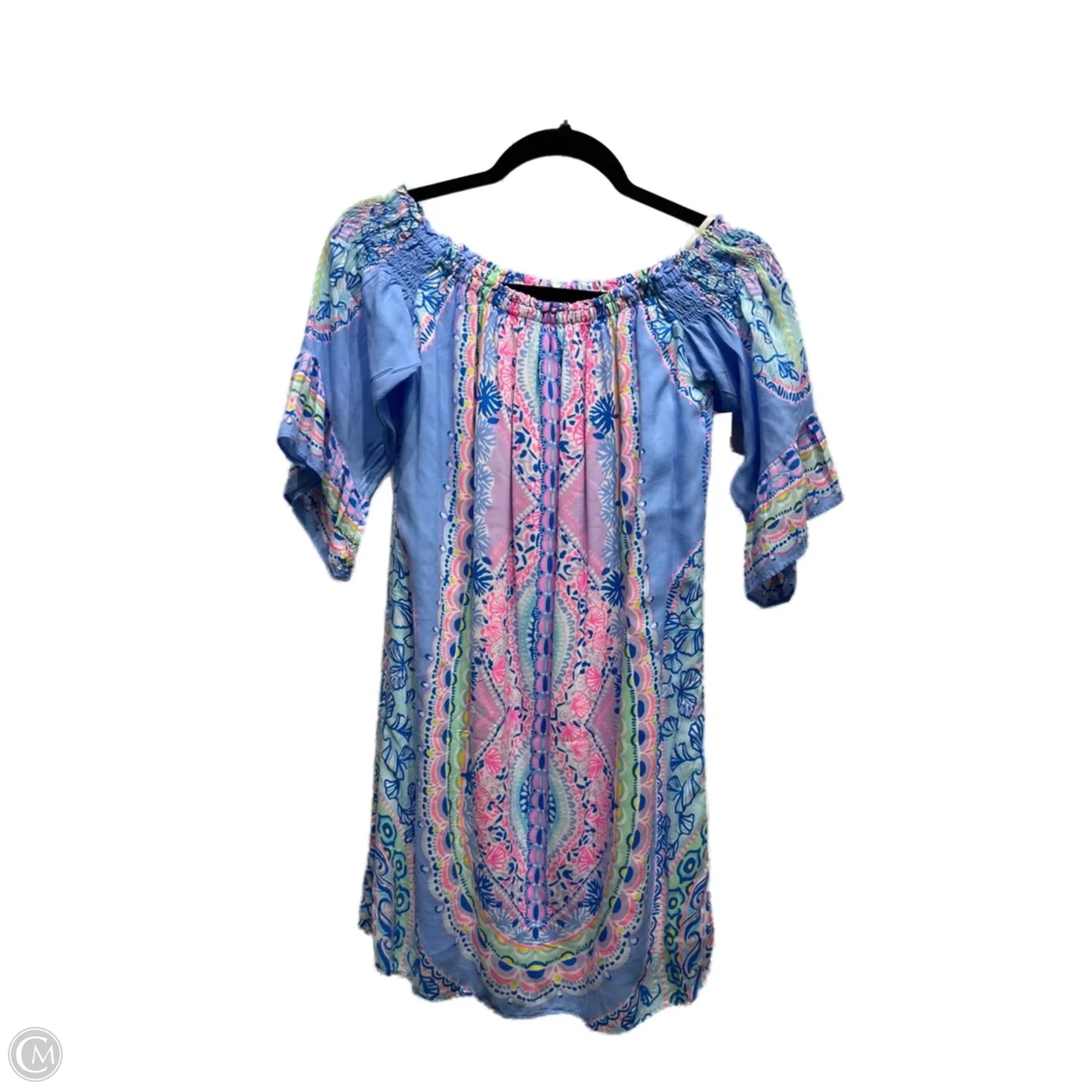 Dress Designer By Lilly Pulitzer In Blue & Pink, Size: Xxs