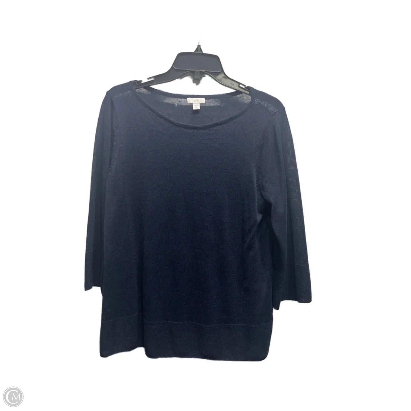 Top Long Sleeve By J. Jill In Navy, Size: S