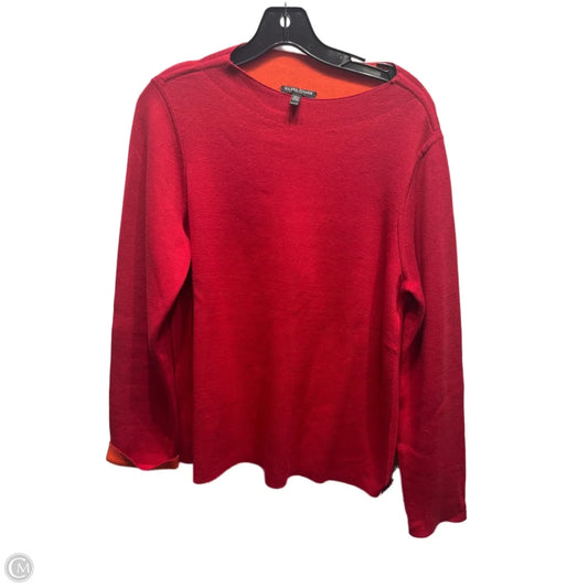 Sweater By Eileen Fisher In Red, Size: M