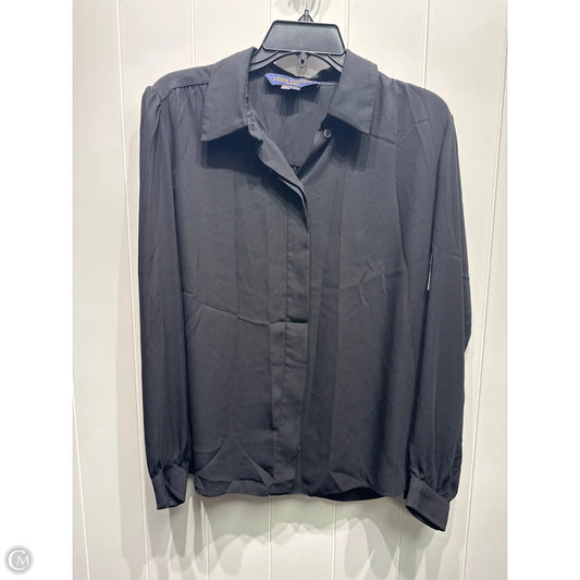 Blouse Luxury Designer By Louis Vuitton In Black, Size: M